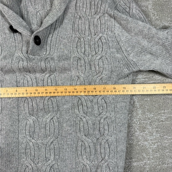 Holland and Sherry Cable Knit 100% Cashmere London Sweater Womens Size Large - Picture 5 of 8